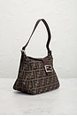 view 4 of 8 Fendi Zucca Mama Baguette Shoulder Bag in Brown