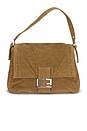 view 1 of 8 Fendi Corduroy Mama Baguette Shoulder Bag in Brown