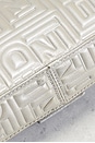 view 8 of 9 Fendi Logo Embossed Baguette Shoulder Bag in Silver