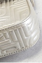 view 9 of 9 Fendi Logo Embossed Baguette Shoulder Bag in Silver
