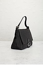 view 4 of 9 Fendi Zucchino Mama Baguette Shoulder Bag in Black