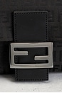 view 6 of 9 Fendi Zucchino Mama Baguette Shoulder Bag in Black