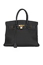 view 1 of 9 Hermes Togo Birkin 35 Retourne Handbag in Noir