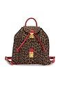 view 1 of 8 Fendi Leopard Backpack in Brown