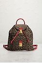 view 2 of 8 Fendi Leopard Backpack in Brown