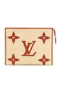 view 1 of 9 Louis Vuitton Monogram Giant Raffia Toiletry Pouch 26 in Neutral