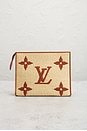 view 3 of 9 Louis Vuitton Monogram Giant Raffia Toiletry Pouch 26 in Neutral