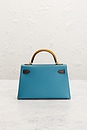 view 4 of 7 Hermes Epsom Kelly 20 Handbag in Bleu Jean, Sesame, & Ecorce