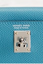 view 6 of 7 Hermes Epsom Kelly 20 Handbag in Bleu Jean, Sesame, & Ecorce