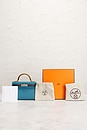 view 8 of 7 Hermes Epsom Kelly 20 Handbag in Bleu Jean, Sesame, & Ecorce