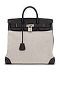 view 1 of 8 Hermes Toile & Evercolor Haut A Courroies Birkin 40 Handbag in Noir