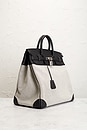 view 4 of 8 Hermes Toile & Evercolor Haut A Courroies Birkin 40 Handbag in Noir