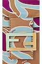 view 6 of 10 Fendi Satin Psychedelic Print Baguette Shoulder Bag in Multicolor