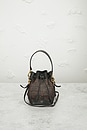 view 2 of 8 Fendi Mesh F Is Fendi Ff 1964 Mini Mon Tresor Bucket Bag in Marrone, Black, & Ebano
