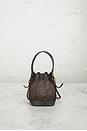 view 3 of 8 Fendi Mesh F Is Fendi Ff 1964 Mini Mon Tresor Bucket Bag in Marrone, Black, & Ebano