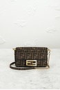 view 2 of 9 Fendi Mini FF 1974 Baguette Shoulder Bag in Brown