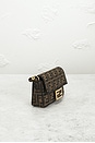 view 5 of 9 Fendi Mini FF 1974 Baguette Shoulder Bag in Brown