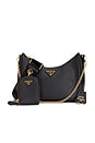 view 1 of 7 Prada Saffiano Re-Edition 2005 Shoulder Bag in Black