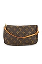 view 1 of 8 Louis Vuitton Monogram Pochette Accessoires Shoulder Bag in Brown