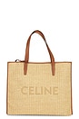 view 1 of 9 Celine Raffia Cabas Tote Bag in Brown