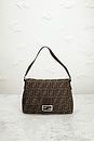 view 2 of 9 Fendi Zucca Mama Forever Baguette Shoulder Bag in Brown
