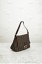 view 4 of 9 Fendi Zucca Mama Forever Baguette Shoulder Bag in Brown