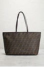 view 2 of 8 Fendi Zucca Roll Tote Bag in Brown