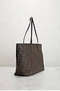 view 5 of 8 Fendi Zucca Roll Tote Bag in Brown