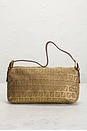 view 4 of 8 Fendi Zucchino Baguette Shoulder Bag in Gold