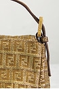 view 9 of 8 Fendi Zucchino Baguette Shoulder Bag in Gold
