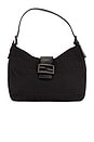 view 1 of 9 Fendi Zucchino Hobo Bag in Black