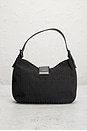 view 4 of 9 Fendi Zucchino Hobo Bag in Black