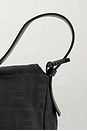 view 8 of 7 Fendi Zucca Baguette Shoulder Bag in Black