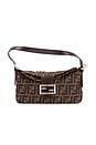 view 1 of 8 Fendi Zucca Baguette Shoulder Bag in Brown