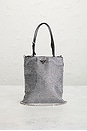 view 2 of 7 Prada Crystal Embellished Satin Tote Bag in Silver
