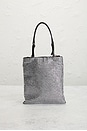 view 4 of 7 Prada Crystal Embellished Satin Tote Bag in Silver