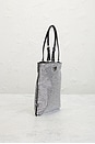view 5 of 7 Prada Crystal Embellished Satin Tote Bag in Silver