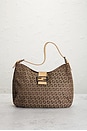 view 2 of 8 Fendi Zucchino Hobo Bag in Beige