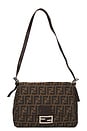 view 1 of 8 Fendi Zucca Mama Forever Baguette Shoulder Bag in Brown