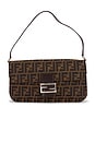 view 1 of 8 Fendi Zucca Baguette Shoulder Bag in Brown