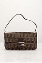 view 2 of 8 Fendi Zucca Baguette Shoulder Bag in Brown