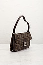 view 5 of 8 Fendi Zucca Baguette Shoulder Bag in Brown