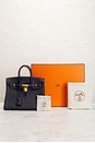 view 9 of 8 Hermes Togo Birkin 25 Handbag in Noir