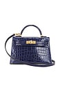 view 1 of 7 SAC HERMES in Bleu Encre
