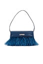 view 1 of 8 Hermes Chevre Kelly Elan Shoulder Bag in Bleu Saphir