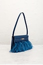 view 5 of 8 Hermes Chevre Kelly Elan Shoulder Bag in Bleu Saphir