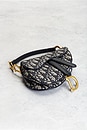 view 5 of 8 Dior Oblique Mini Saddle Bag in Blue