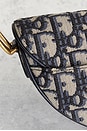 view 7 of 8 Dior Oblique Mini Saddle Bag in Blue