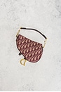 view 4 of 7 Dior Oblique Mini Saddle Bag in Red
