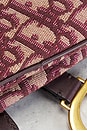 view 8 of 7 Dior Oblique Mini Saddle Bag in Red